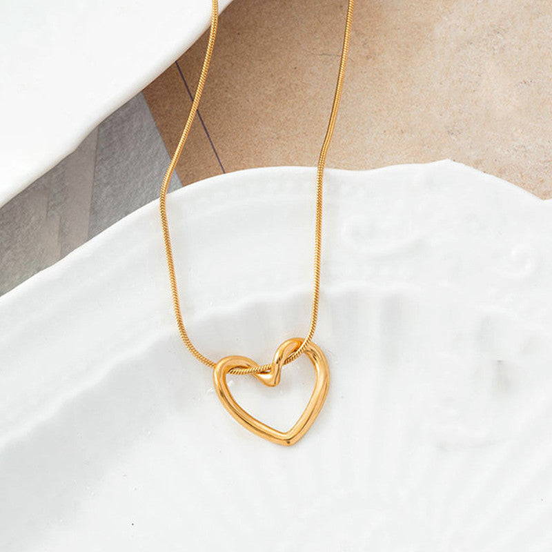 Hollow Heart Necklace