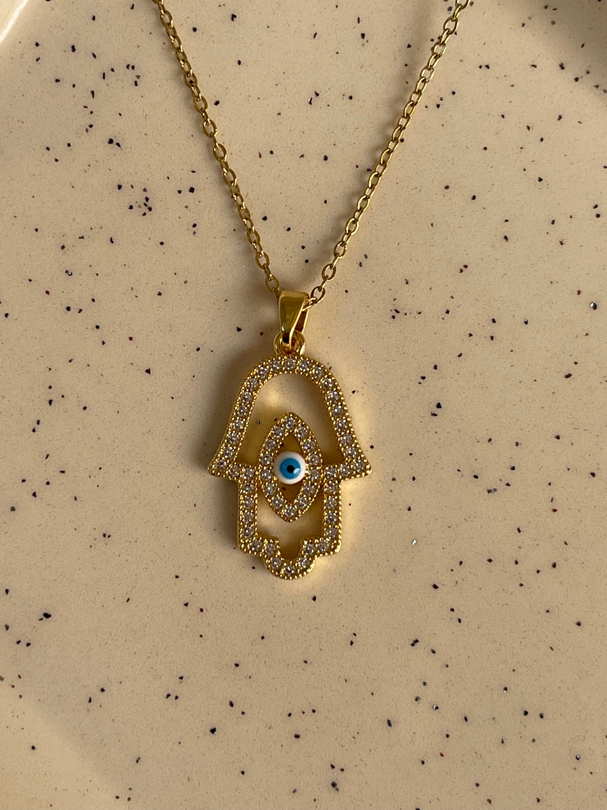 Aurelia Hamsa Necklace 🪬