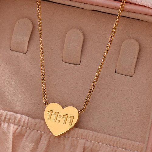 11:11 Heart Necklace