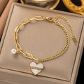 Amour Pearl Heart Bracelet 🤍
