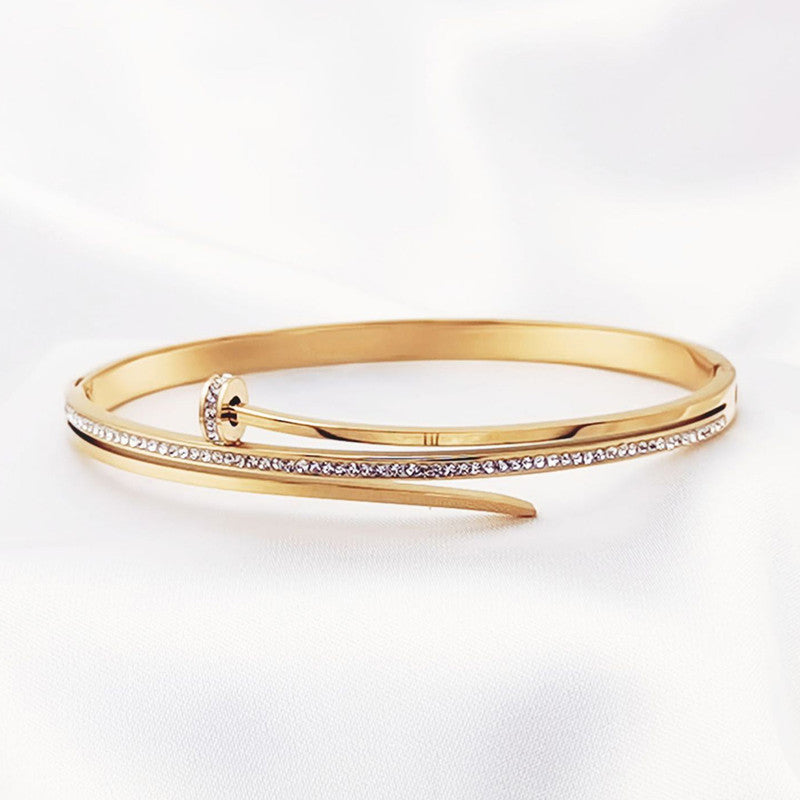 Nail Themed 2.5 Round Bracelet