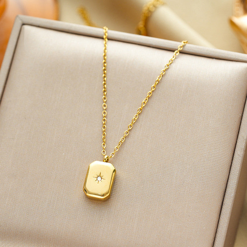 Celeste Rectangle Necklace