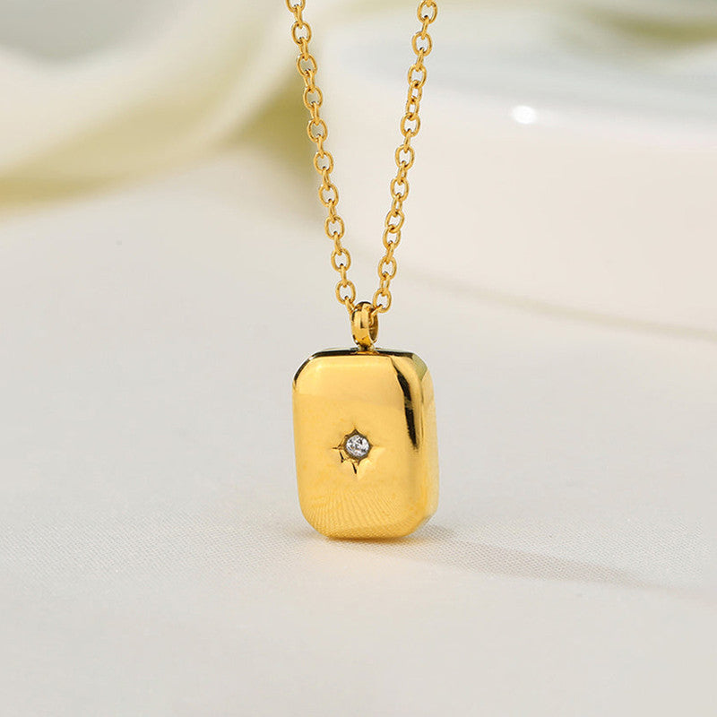 Celeste Rectangle Necklace