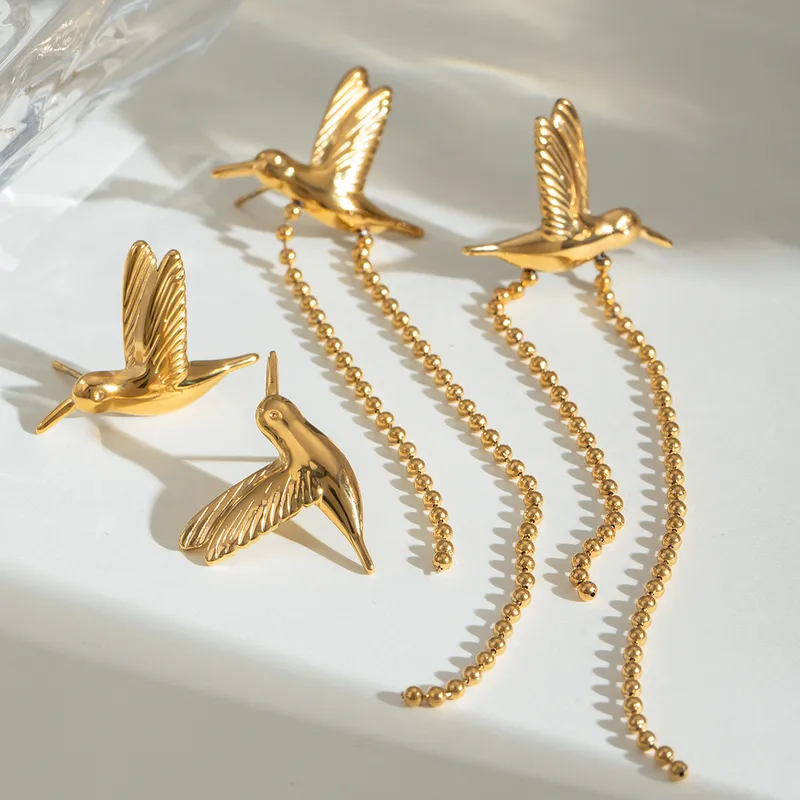 Hummingbird Flight Earrings 🕊️