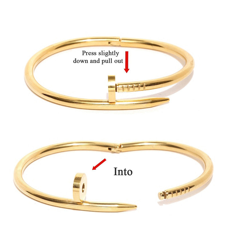 Nail Bangle Bracelet