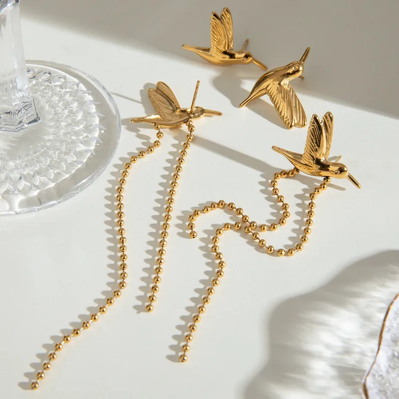 Hummingbird Flight Earrings 🕊️