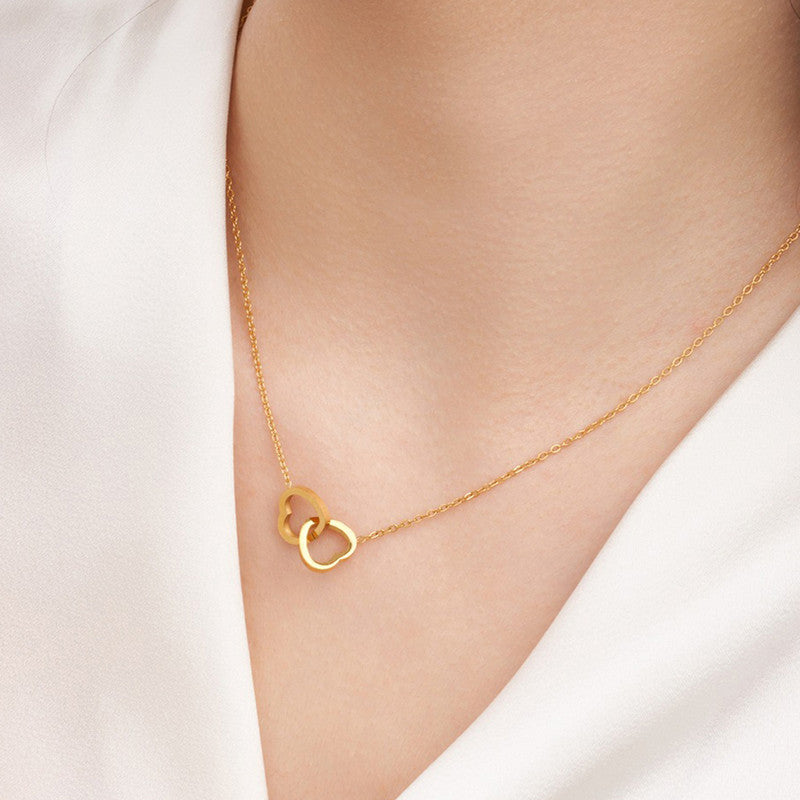 Intertwined Hearts Necklace