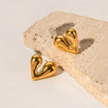 Amour Solid Heart Stud Earrings ❤️