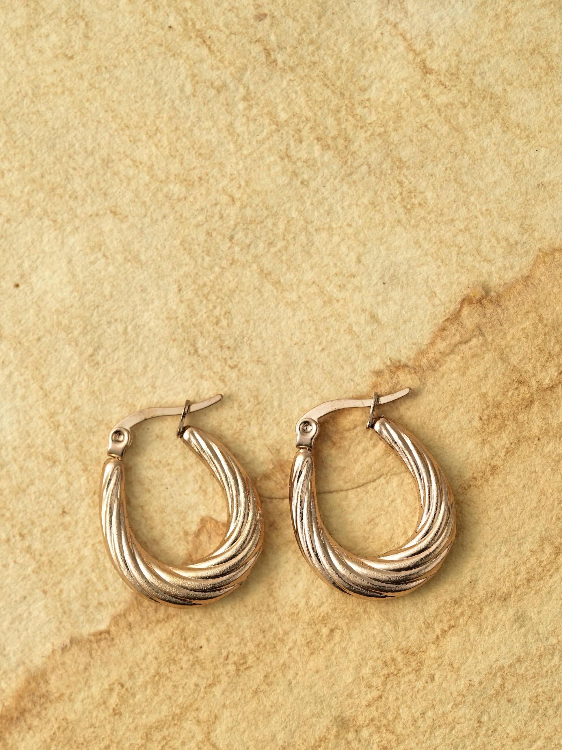 Twisted Hoop Earrings
