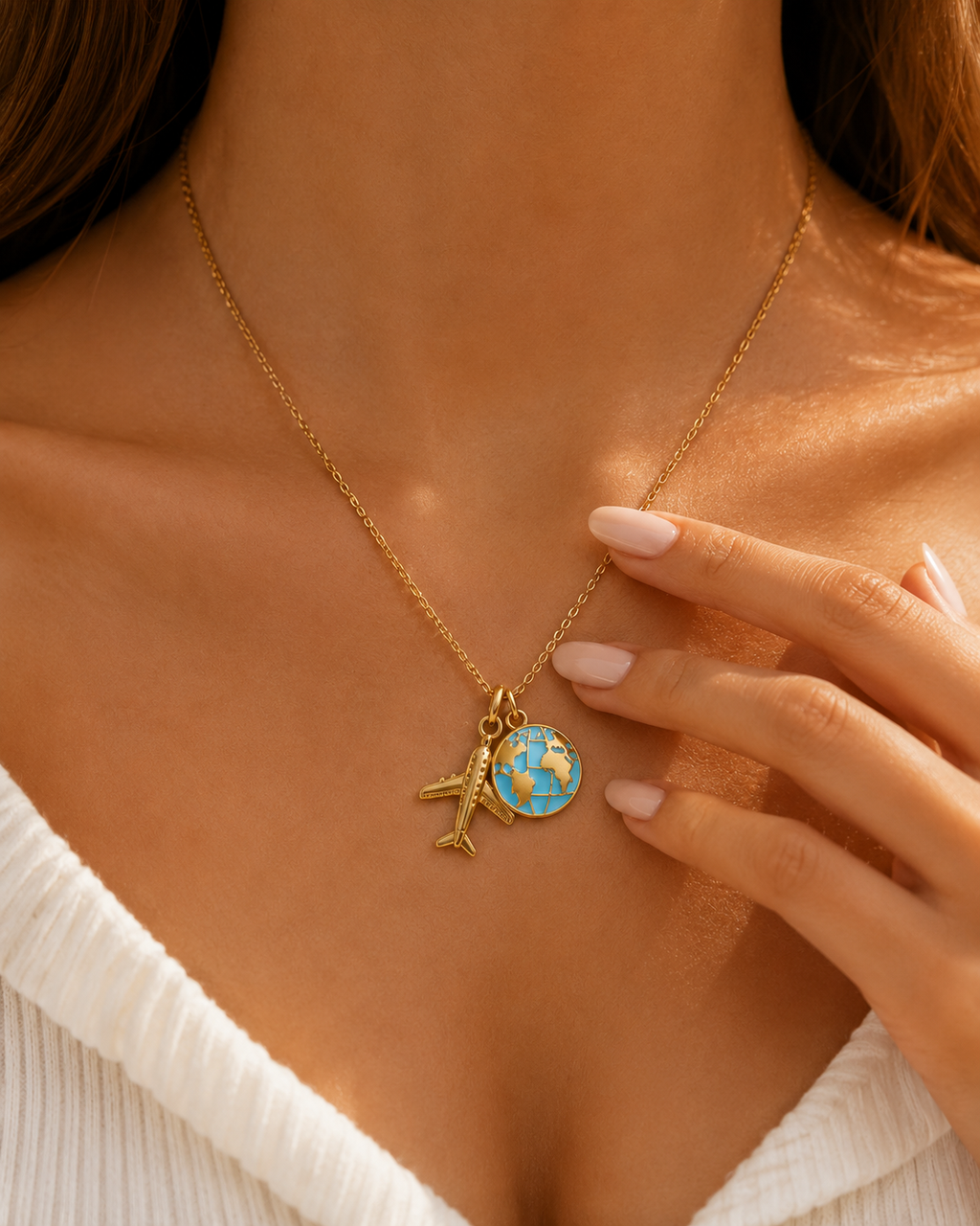 Around the World Necklace ✈️🌎