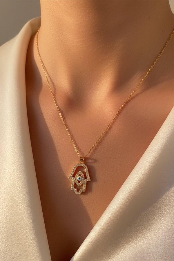 Aurelia Hamsa Necklace 🪬