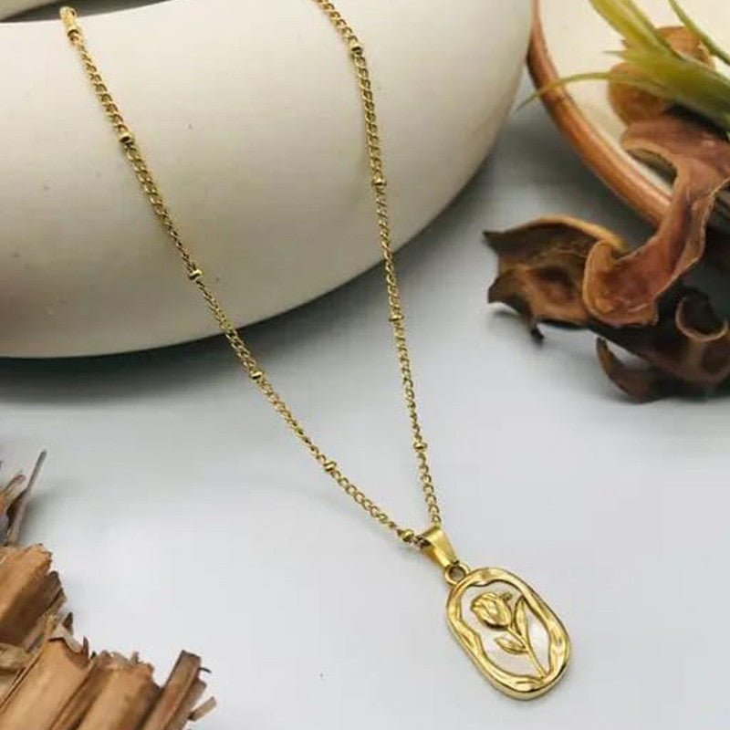 Golden Rose Necklace
