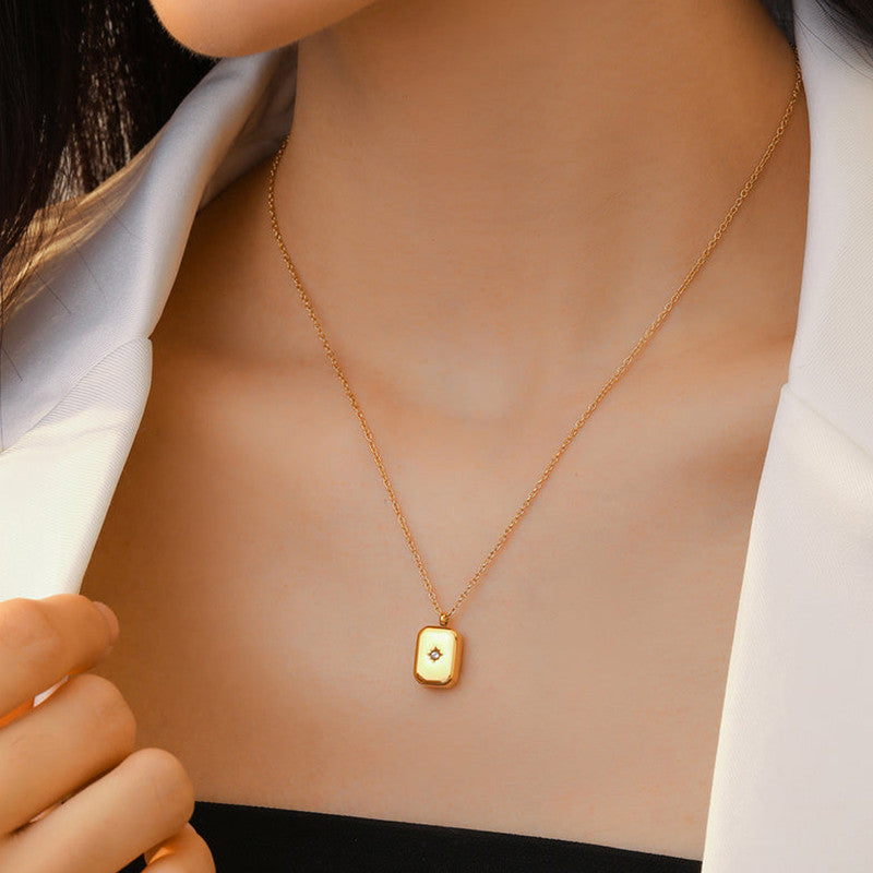 Celeste Rectangle Necklace