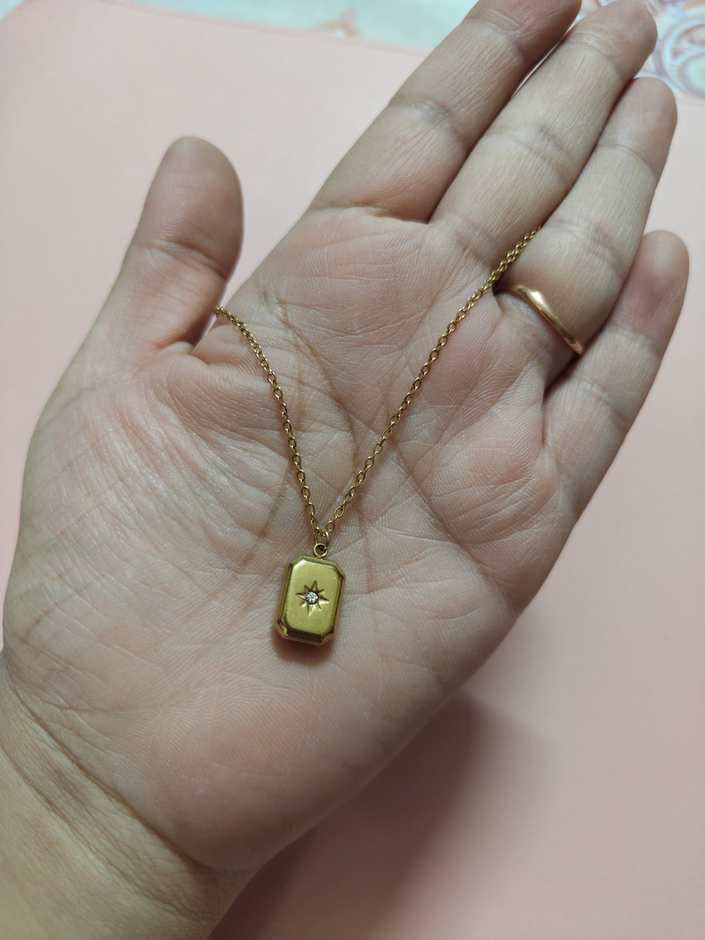 Celeste Rectangle Necklace