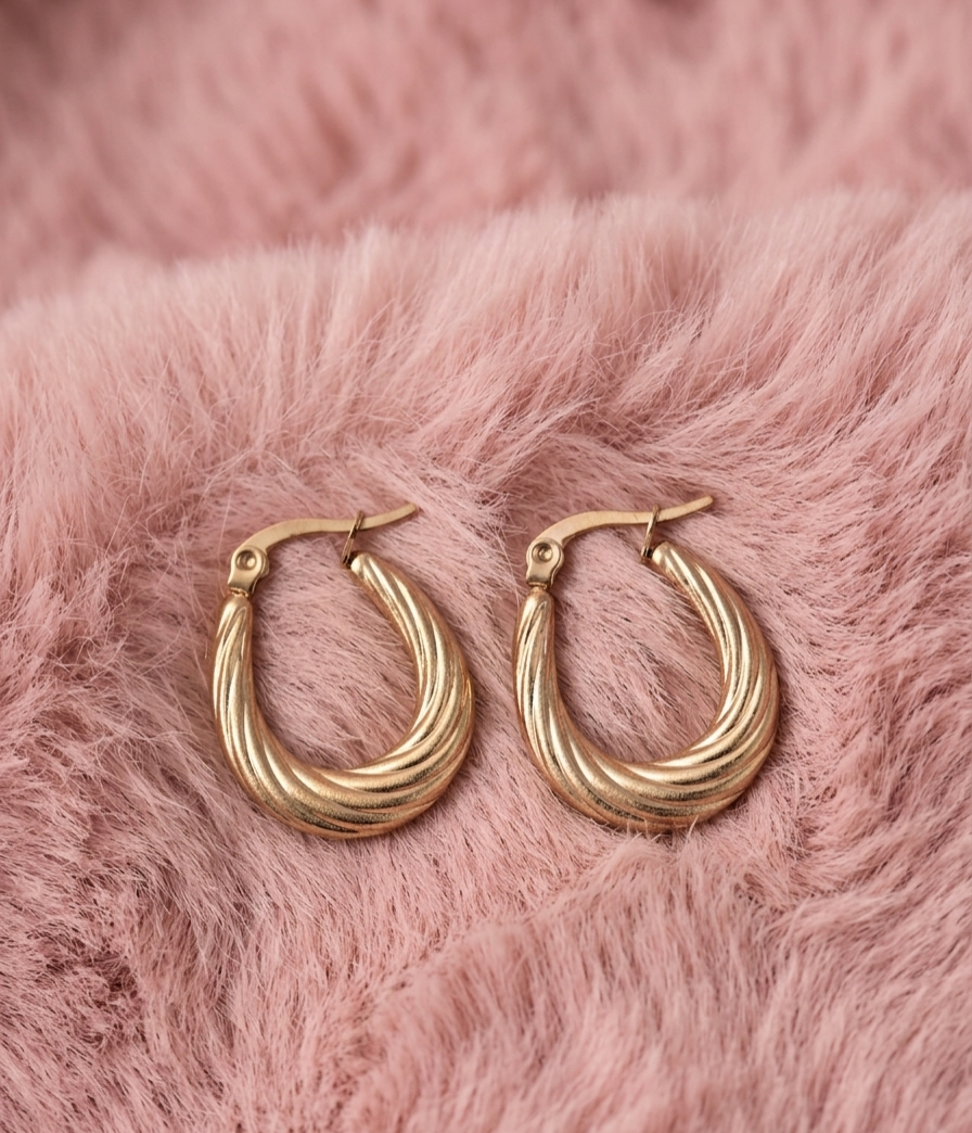 Twisted Hoop Earrings