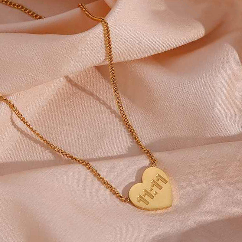 11:11 Heart Necklace