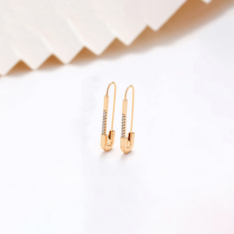 Pinéa Safety Pin Earrings
