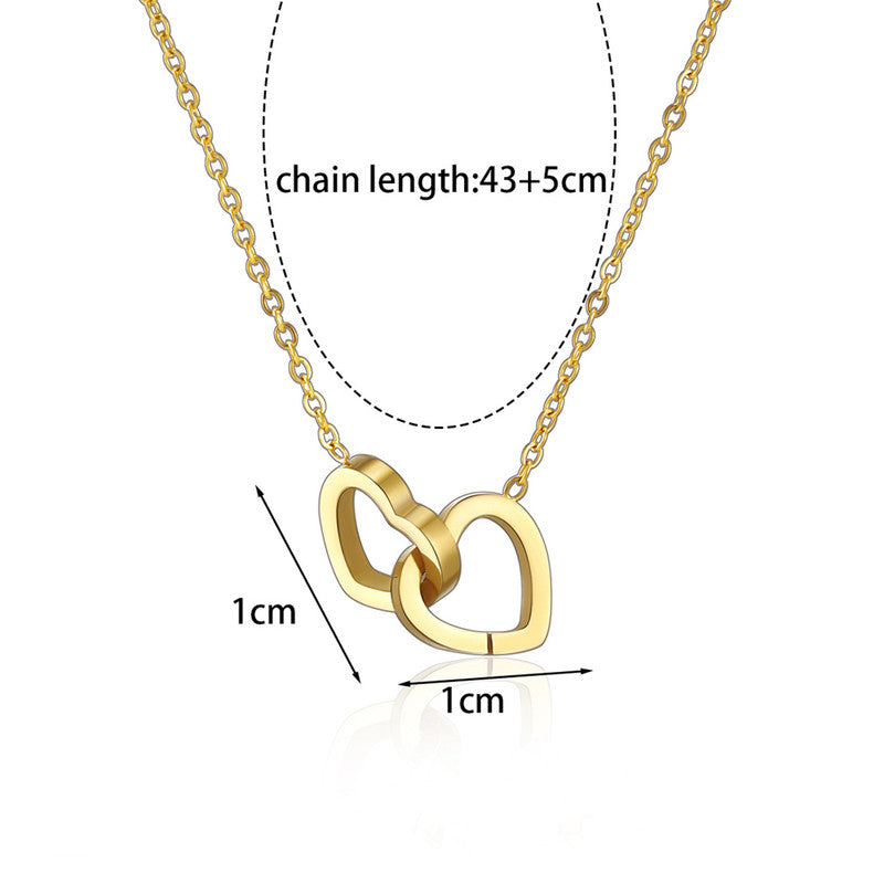 Intertwined Hearts Necklace