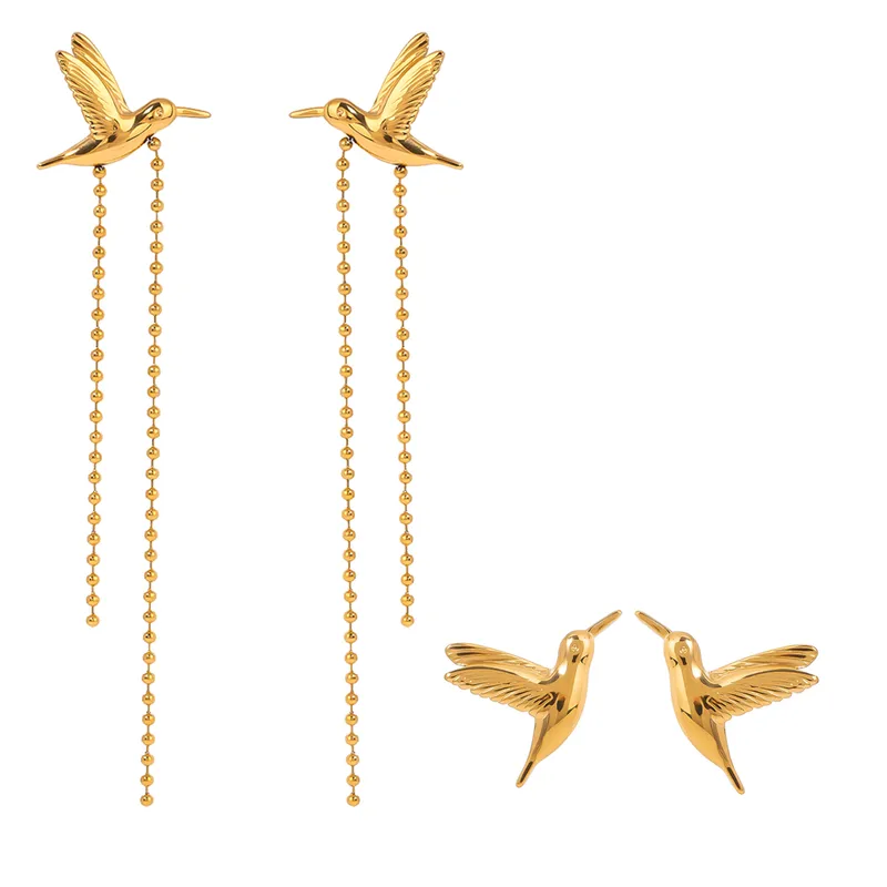 Hummingbird Flight Earrings 🕊️