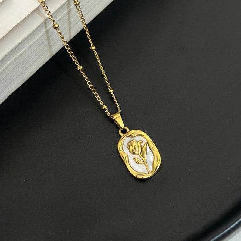 Golden Rose Necklace