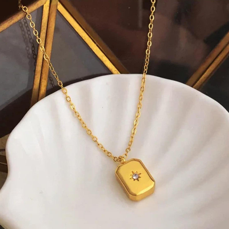 Celeste Rectangle Necklace