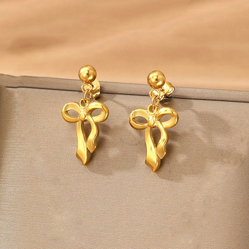 Coquette Bow Drop Earrings