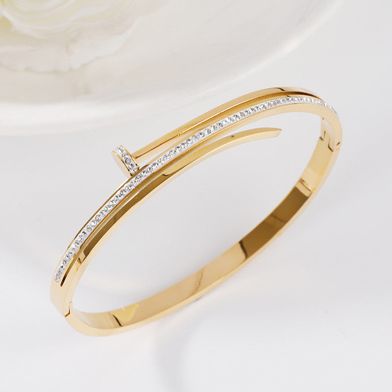Nail Themed 2.5 Round Bracelet