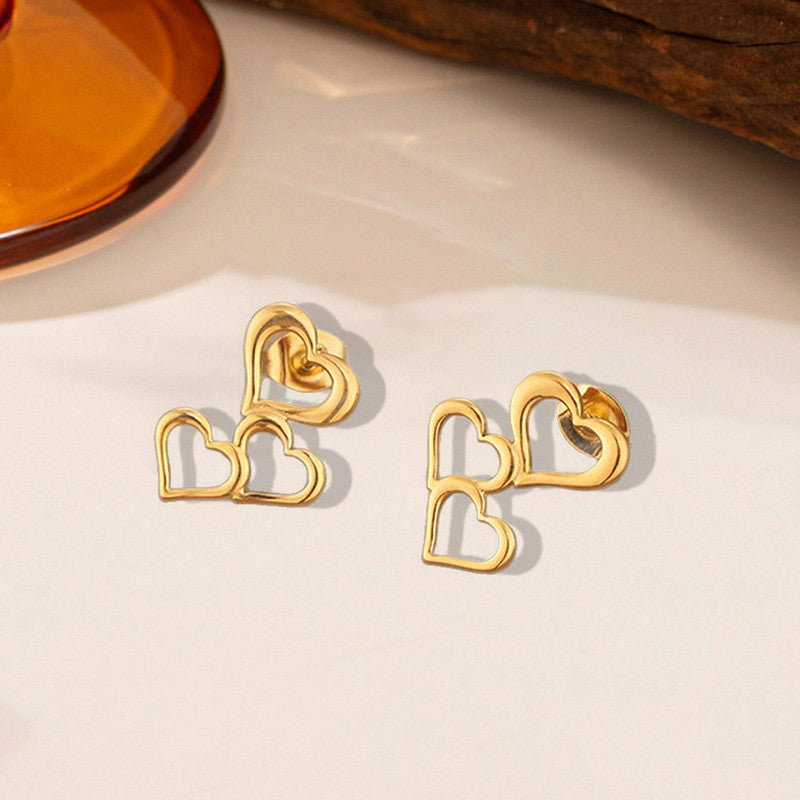Trinity Heart Drop Earrings ❤️