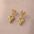 Double Heart Statement Earrings ❤️