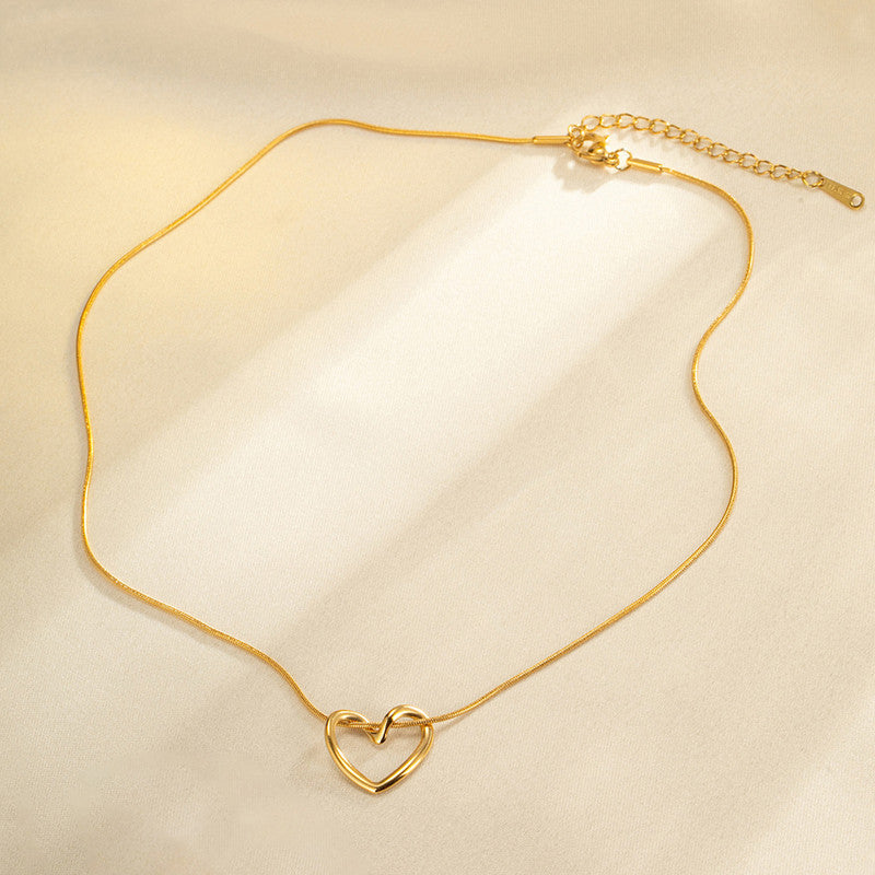 Hollow Heart Necklace