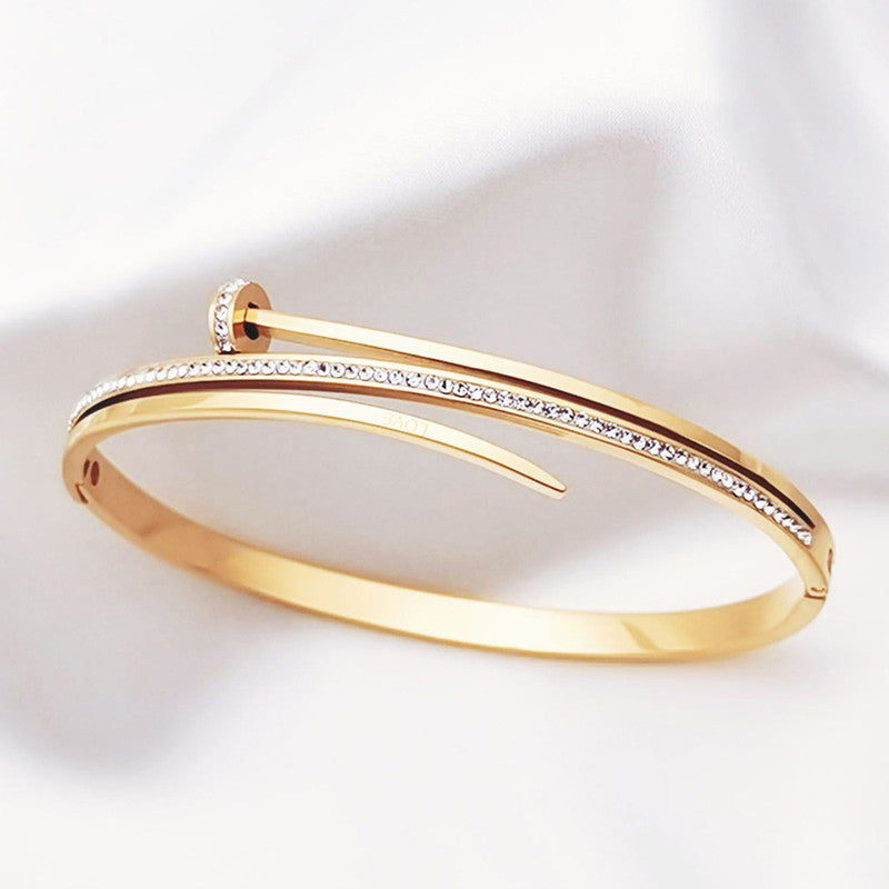 Nail Themed 2.5 Round Bracelet