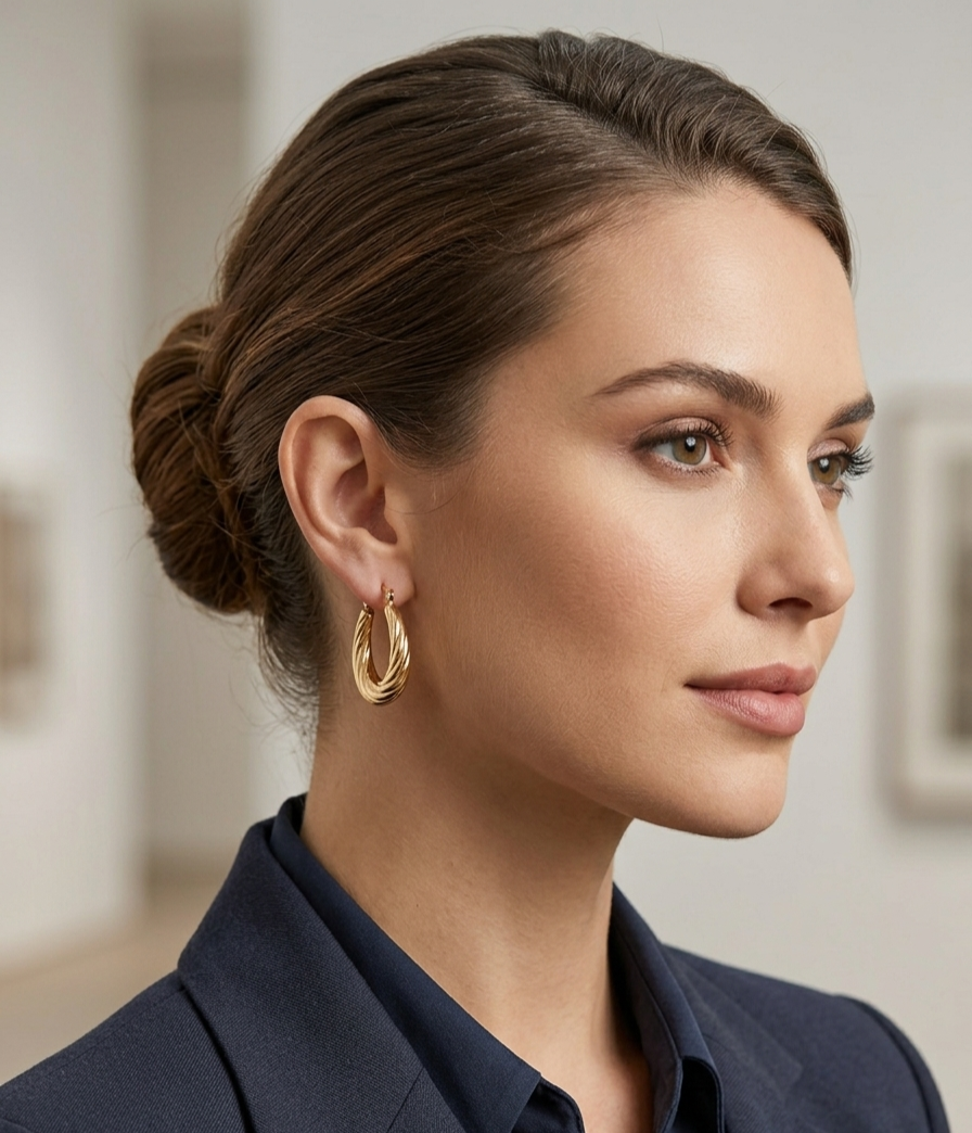 Twisted Hoop Earrings