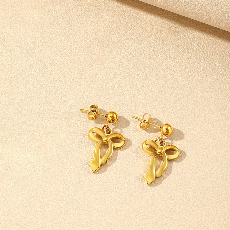 Coquette Bow Drop Earrings