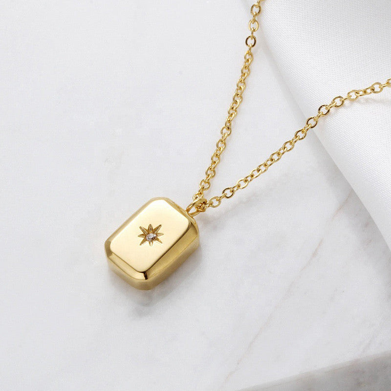 Celeste Rectangle Necklace